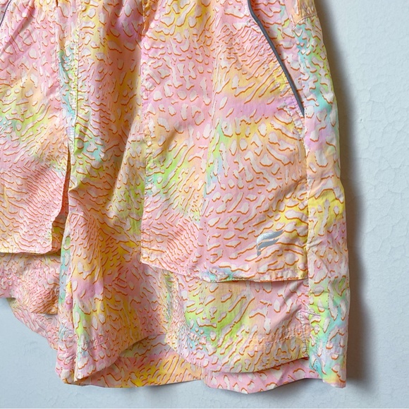 Fabletics Ultra High Waist Piped Nylon Shorts in Coral Leopard - Picture 10 of 12